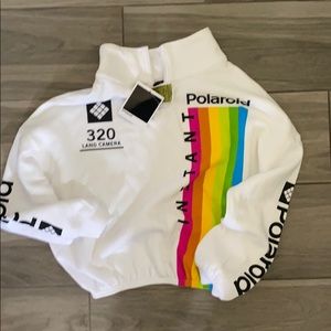 Polaroid crop sweater